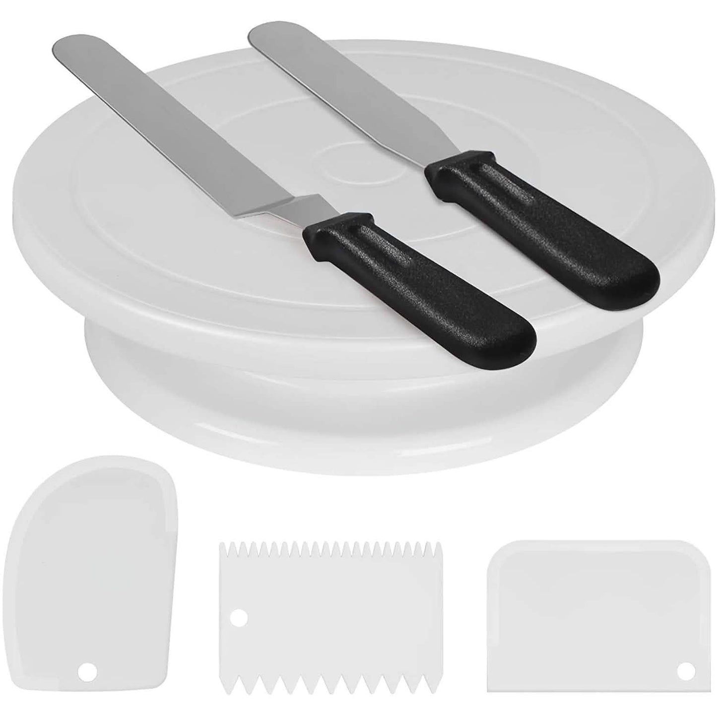 Kootek 11 Inch Rotating Cake Turntable with 2 Icing Spatula and 3 Icing Smoother DailySale