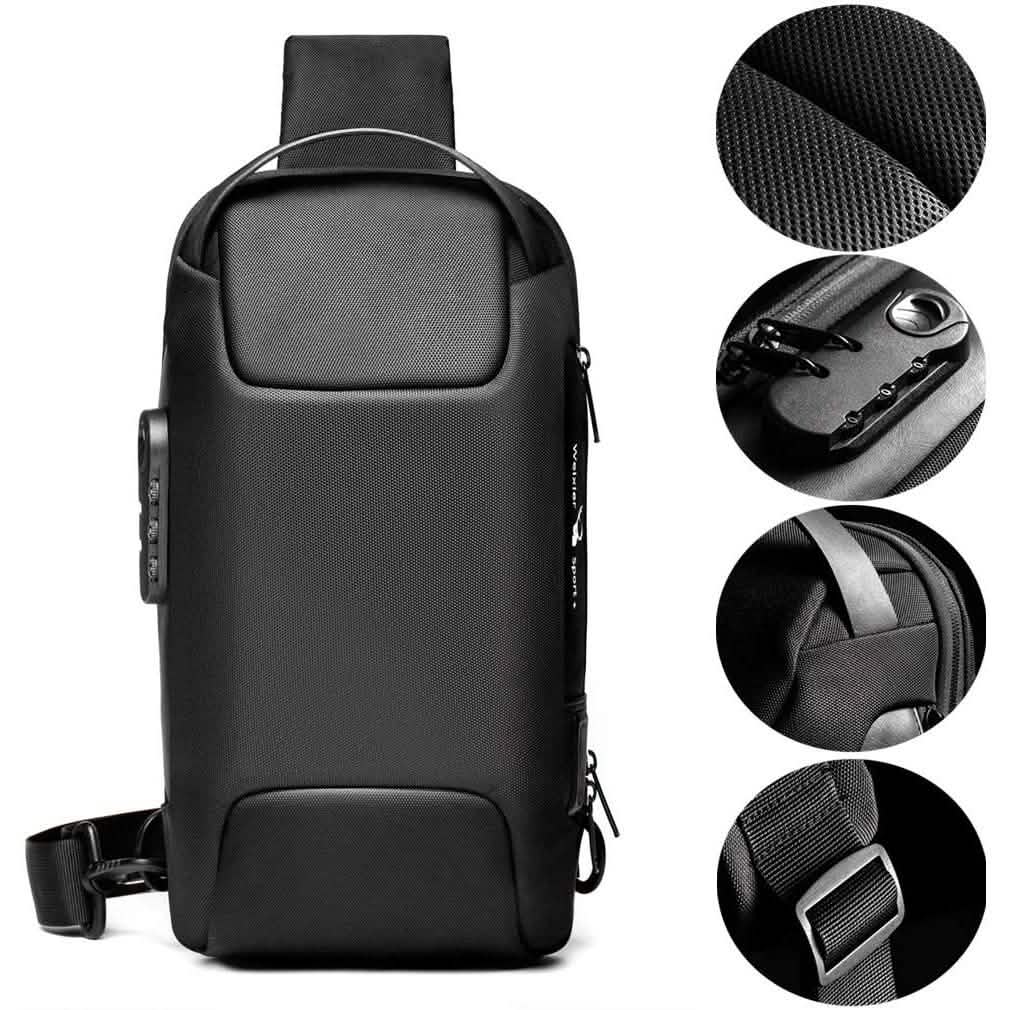KPYWZER Anti-theft Sling Backpack with USB Charging Port DailySale