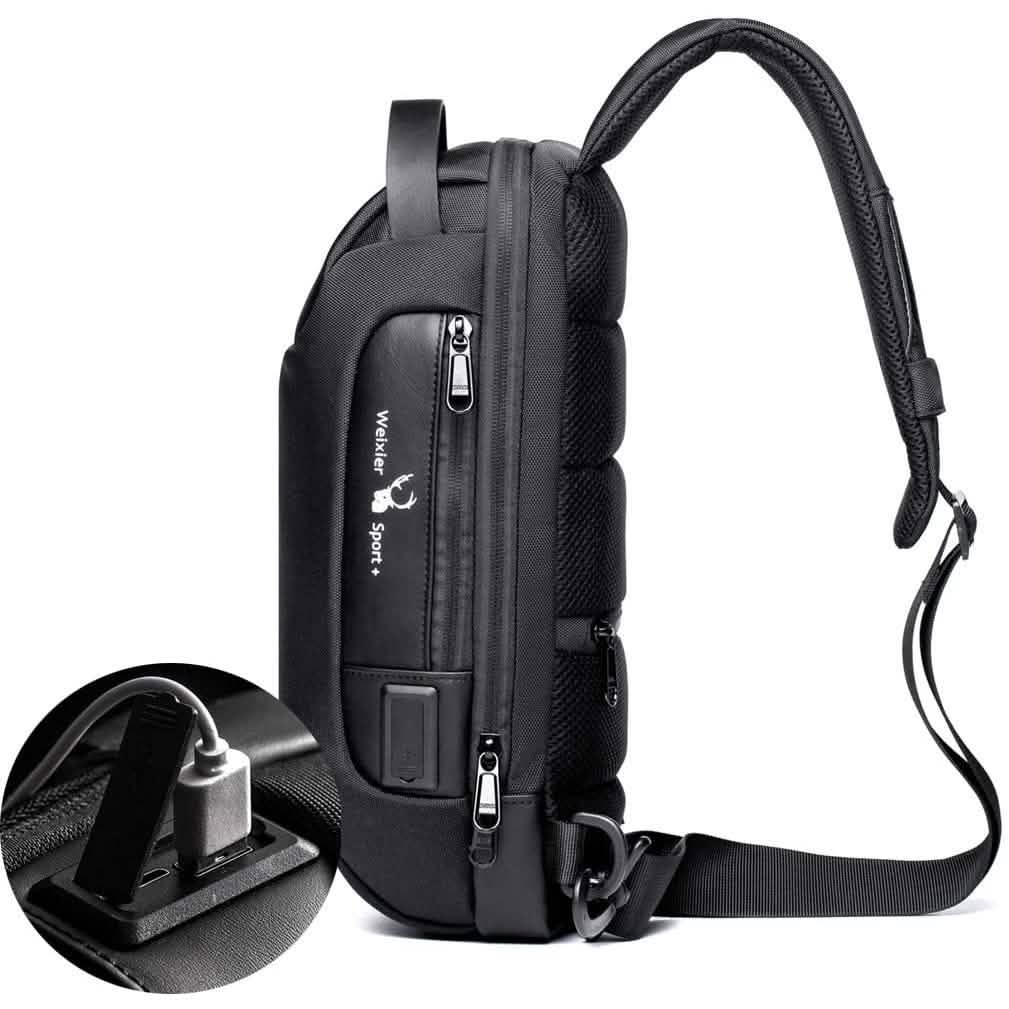 KPYWZER Anti-theft Sling Backpack with USB Charging Port DailySale