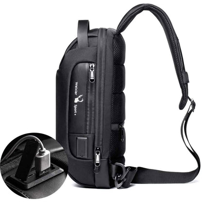 KPYWZER Anti-theft Sling Backpack with USB Charging Port DailySale
