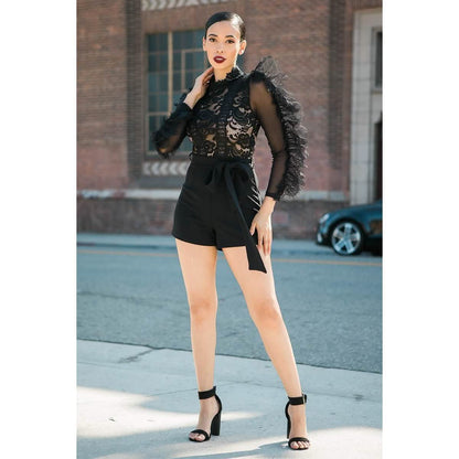 Lace And Crochet Top Detailed Fashion Romper DailySale
