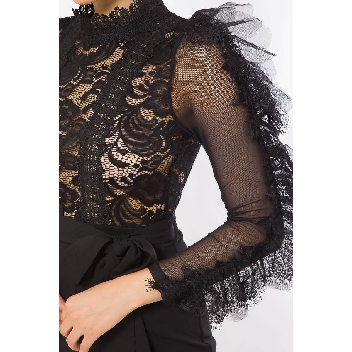 Lace And Crochet Top Detailed Fashion Romper DailySale