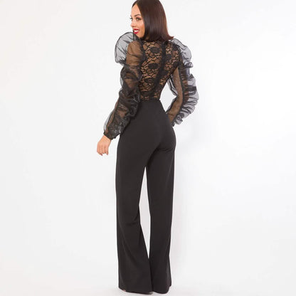 Lace Combined Fashion Jumpsuit DailySale