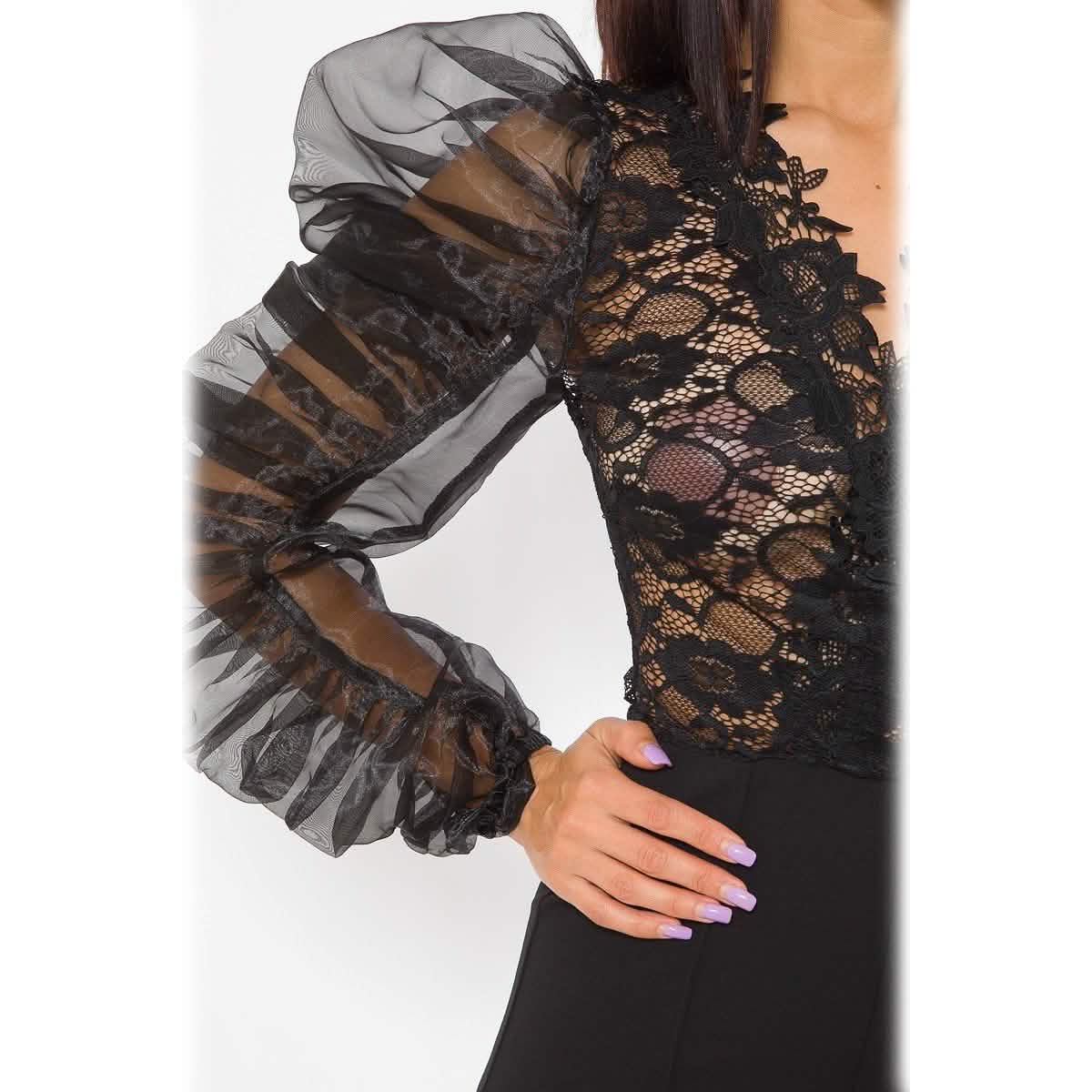 Lace Combined Fashion Jumpsuit DailySale