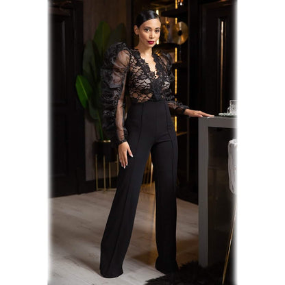 Lace Combined Fashion Jumpsuit DailySale