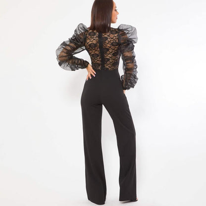 Lace Combined Fashion Jumpsuit DailySale