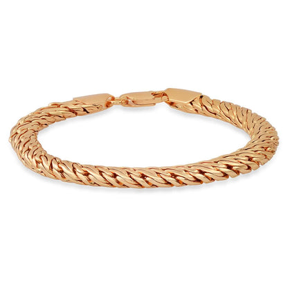 Ladies 18k Gold Plated Brass Wheat Bracelet DailySale