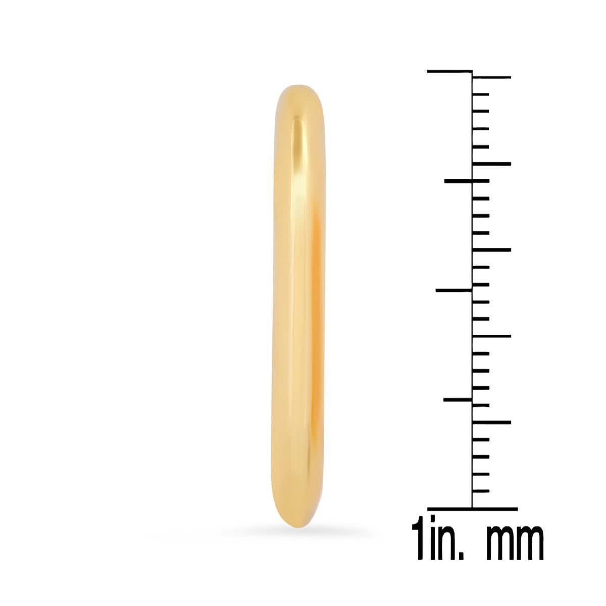 Ladies C Shape Tube Hoop Earrings DailySale