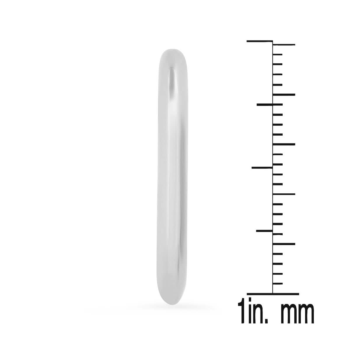 Ladies C Shape Tube Hoop Earrings DailySale