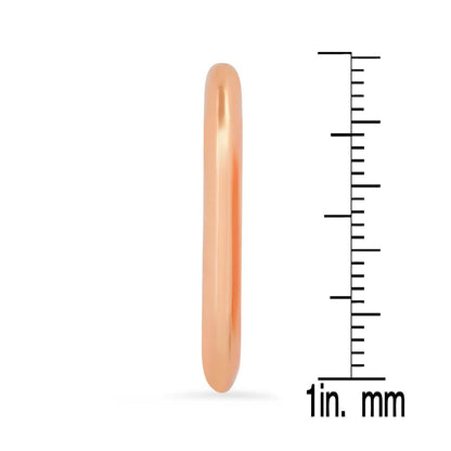 Ladies C Shape Tube Hoop Earrings DailySale