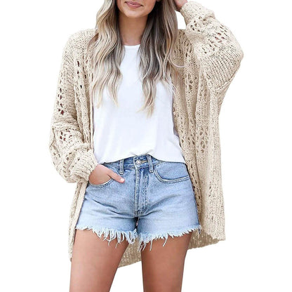 Ladies Crochet Cardigan Sweater DailySale