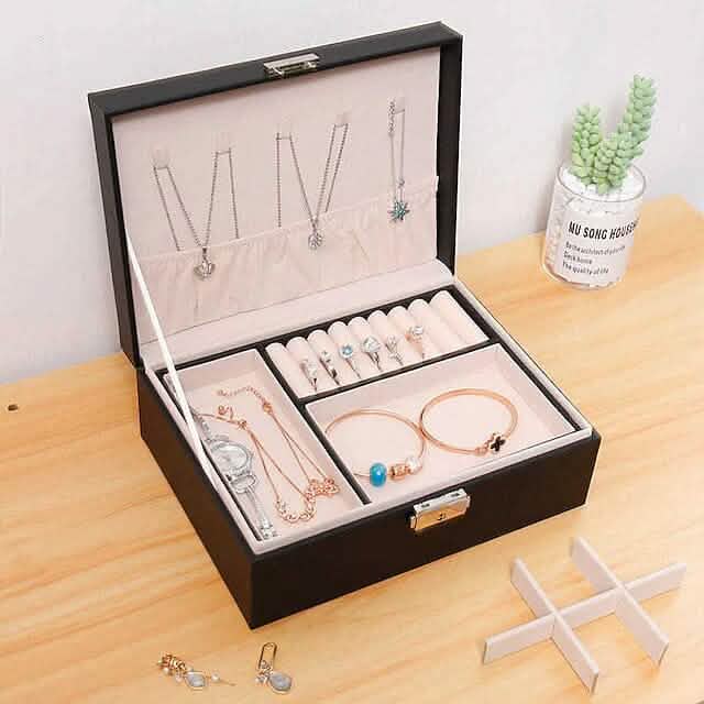 Lady PU Leather Jewelry Box DailySale