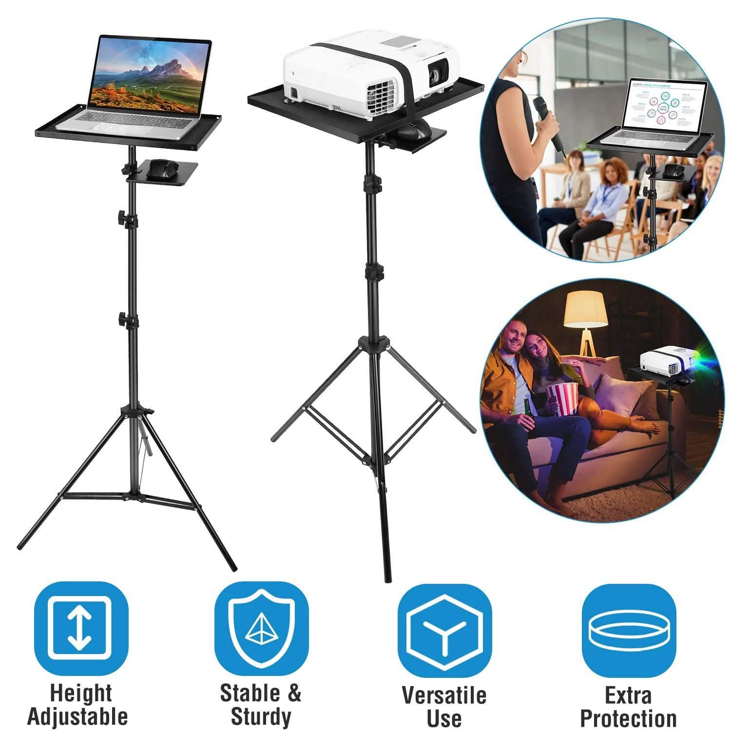 Laptop Projector Tripod Stand Adjustable Height DailySale