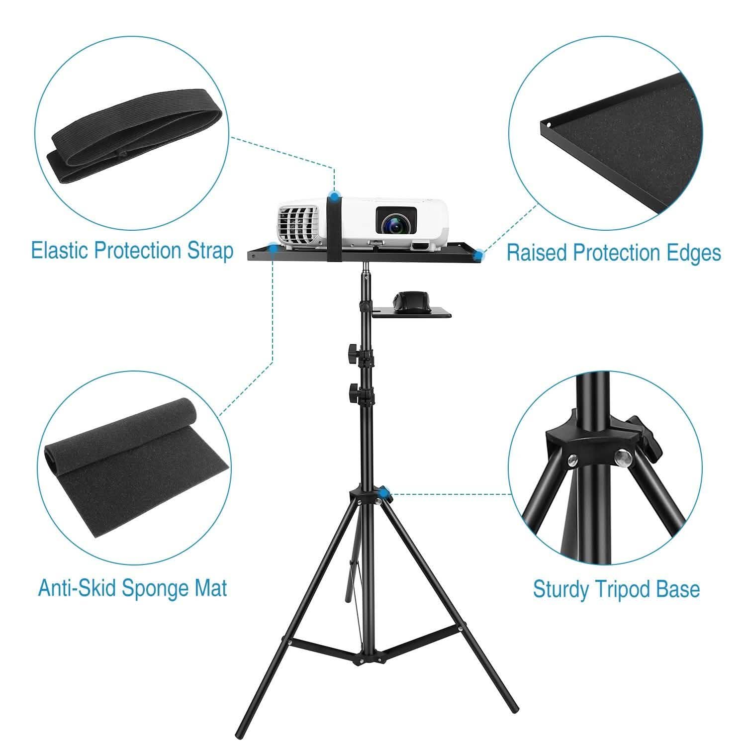 Laptop Projector Tripod Stand Adjustable Height DailySale