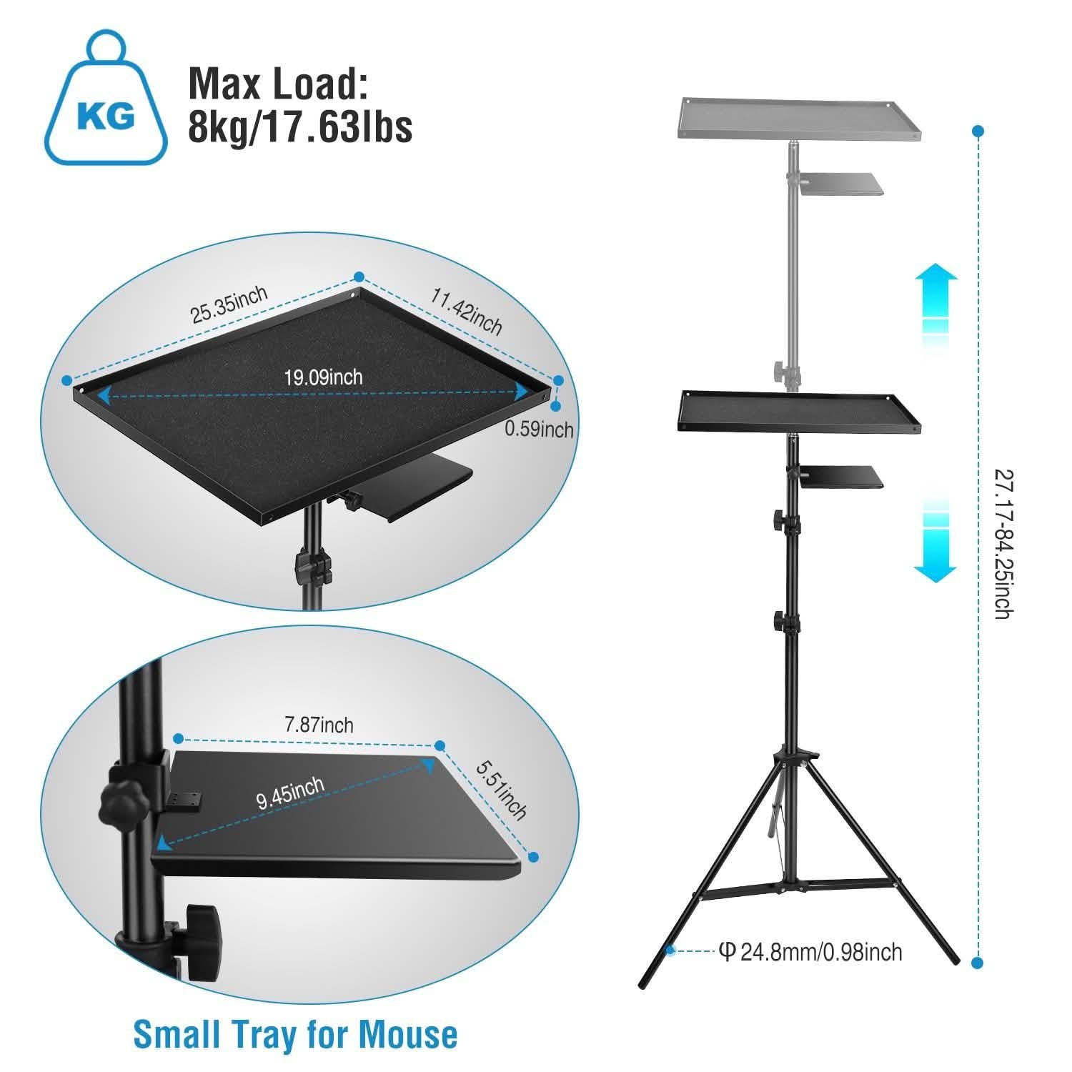 Laptop Projector Tripod Stand Adjustable Height DailySale