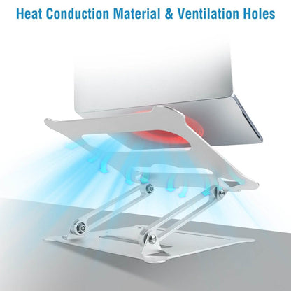 Laptop Stand Aluminum Angle Adjustable Computer Holder Riser Heat Vent DailySale