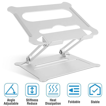 Laptop Stand Aluminum Angle Adjustable Computer Holder Riser Heat Vent DailySale