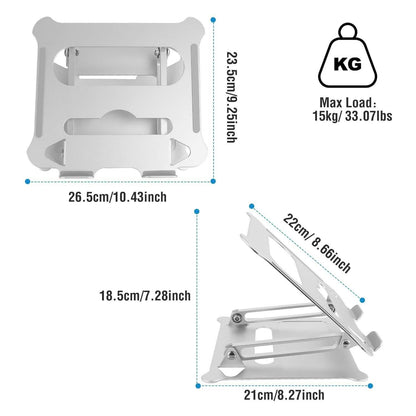 Laptop Stand Aluminum Angle Adjustable Computer Holder Riser Heat Vent DailySale