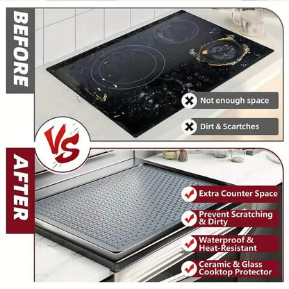 Large 28x20 Inch Non-Slip Silicone Stovetop Protector, Kitchen Countertop Cover DailySale