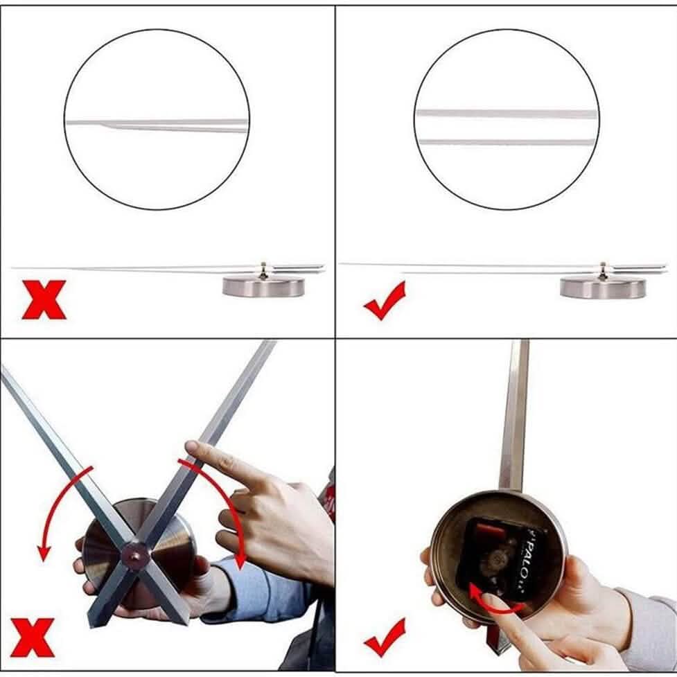 Large 3D Frameless Wall Clock Stickers DailySale