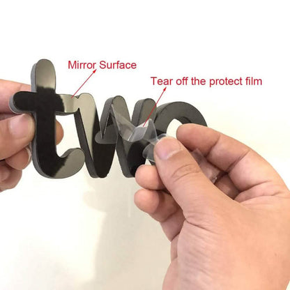 Large 3D Frameless Wall Clock Stickers DailySale