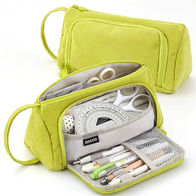 Large Capacity Corduroy Pencil Case DailySale