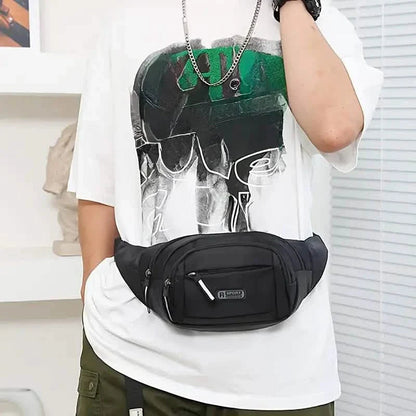 Large Capacity Crossbody Messenger Bag Fanny Pack with Reflective Zipper Strap DailySale
