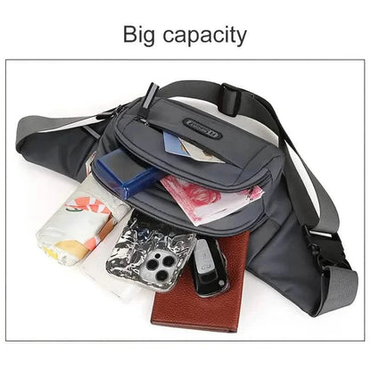 Large Capacity Crossbody Messenger Bag Fanny Pack with Reflective Zipper Strap DailySale