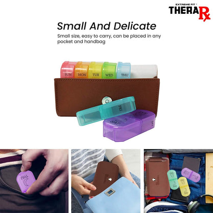 Large Daily Pill Box Medicine Organizer with PU Leather Case DailySale