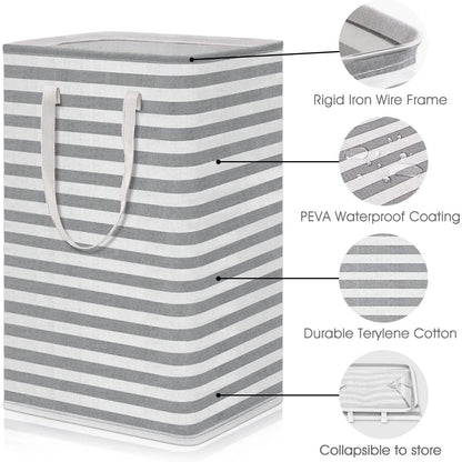 Large Foldable Tall Laundry Basket Storage Basket DailySale
