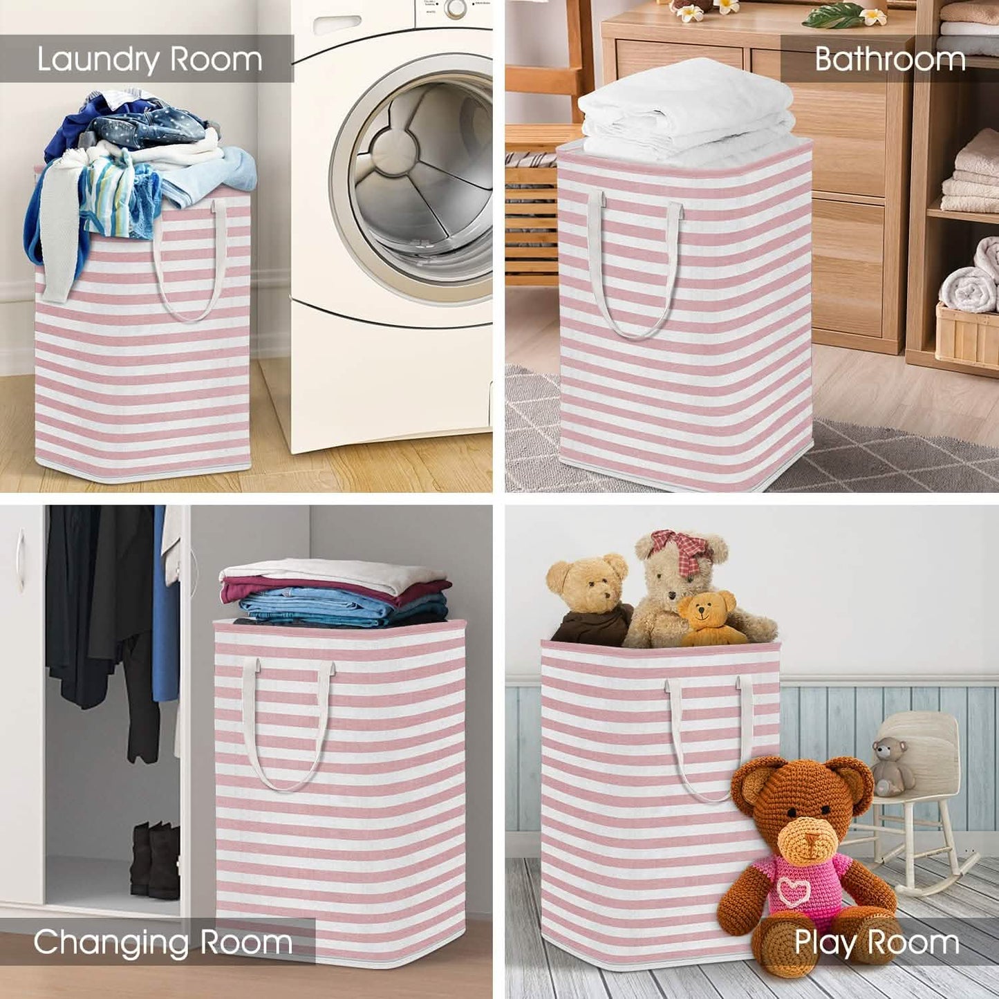 Large Foldable Tall Laundry Basket Storage Basket DailySale