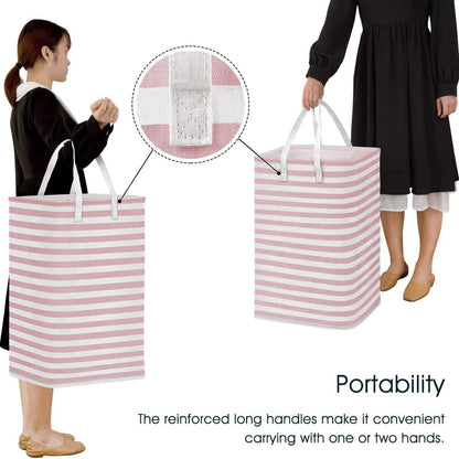 Large Foldable Tall Laundry Basket Storage Basket DailySale