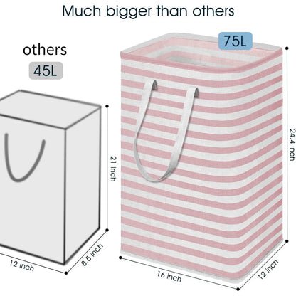 Large Foldable Tall Laundry Basket Storage Basket DailySale