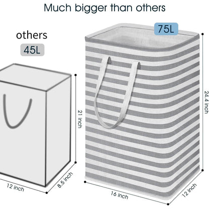 Large Foldable Tall Laundry Basket Storage Basket DailySale