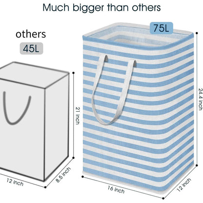 Large Foldable Tall Laundry Basket Storage Basket DailySale