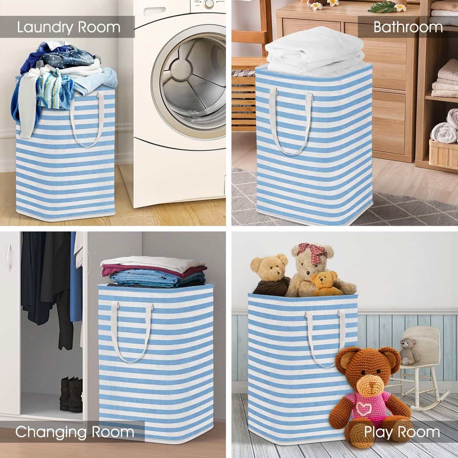Large Foldable Tall Laundry Basket Storage Basket DailySale