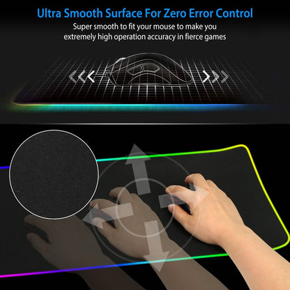 Large LED RGB Computer Keyboard Mouse Mat DailySale