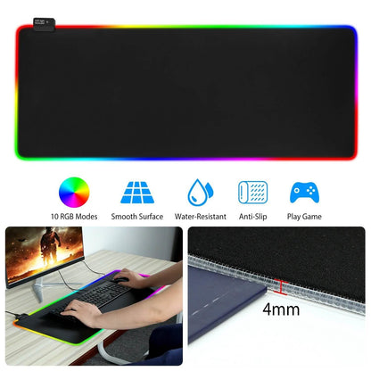 Large LED RGB Computer Keyboard Mouse Mat DailySale