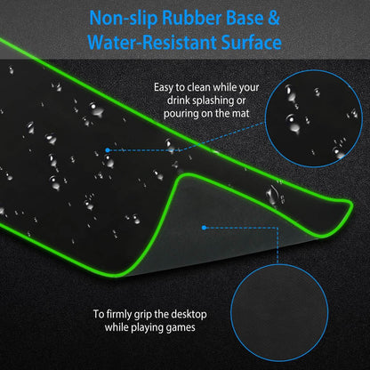 Large LED RGB Computer Keyboard Mouse Mat DailySale