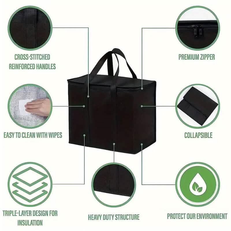 Large Sturdy Zipper Insulated Bag DailySale