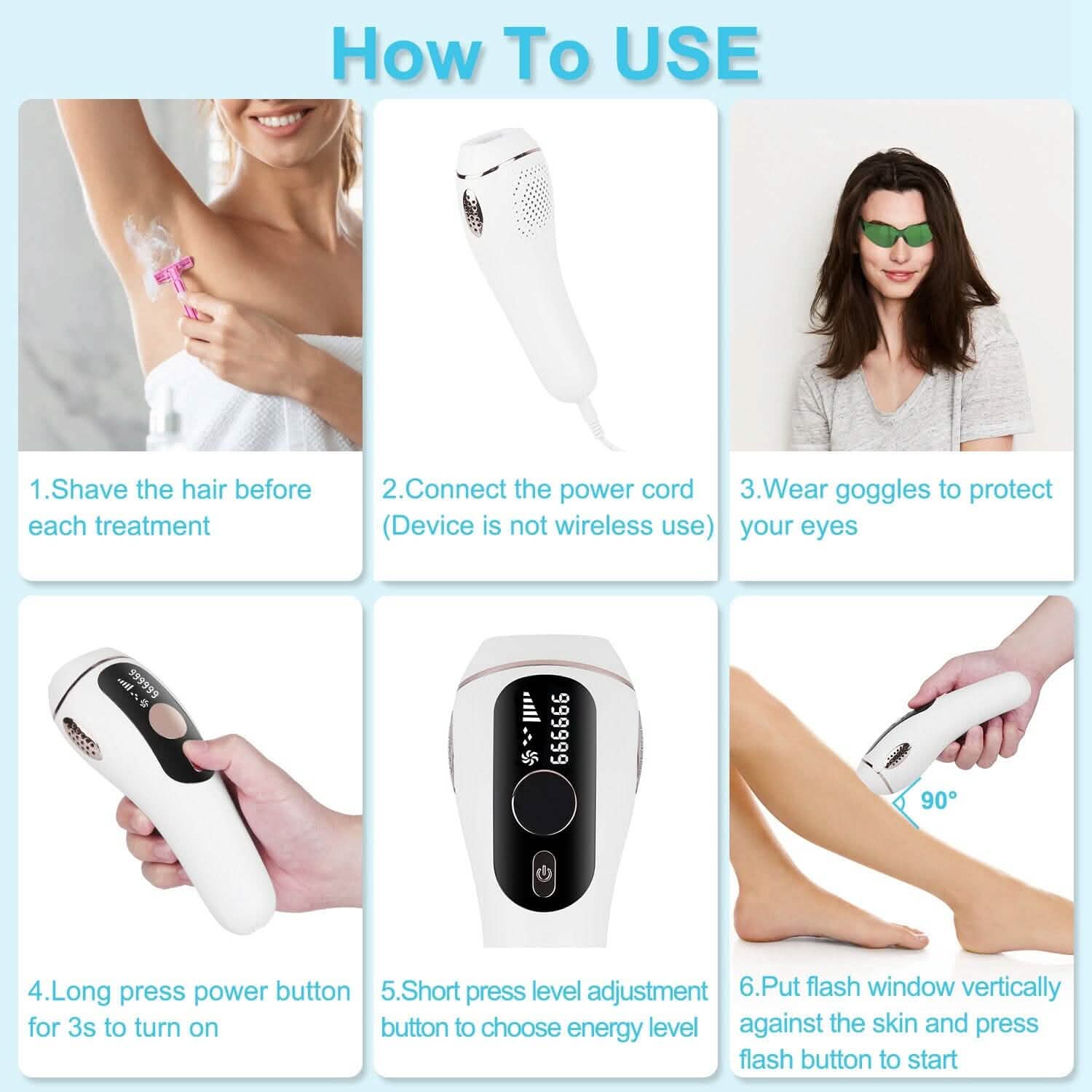 Laser Hair Removal Ice Cooling Permanent IPL DailySale