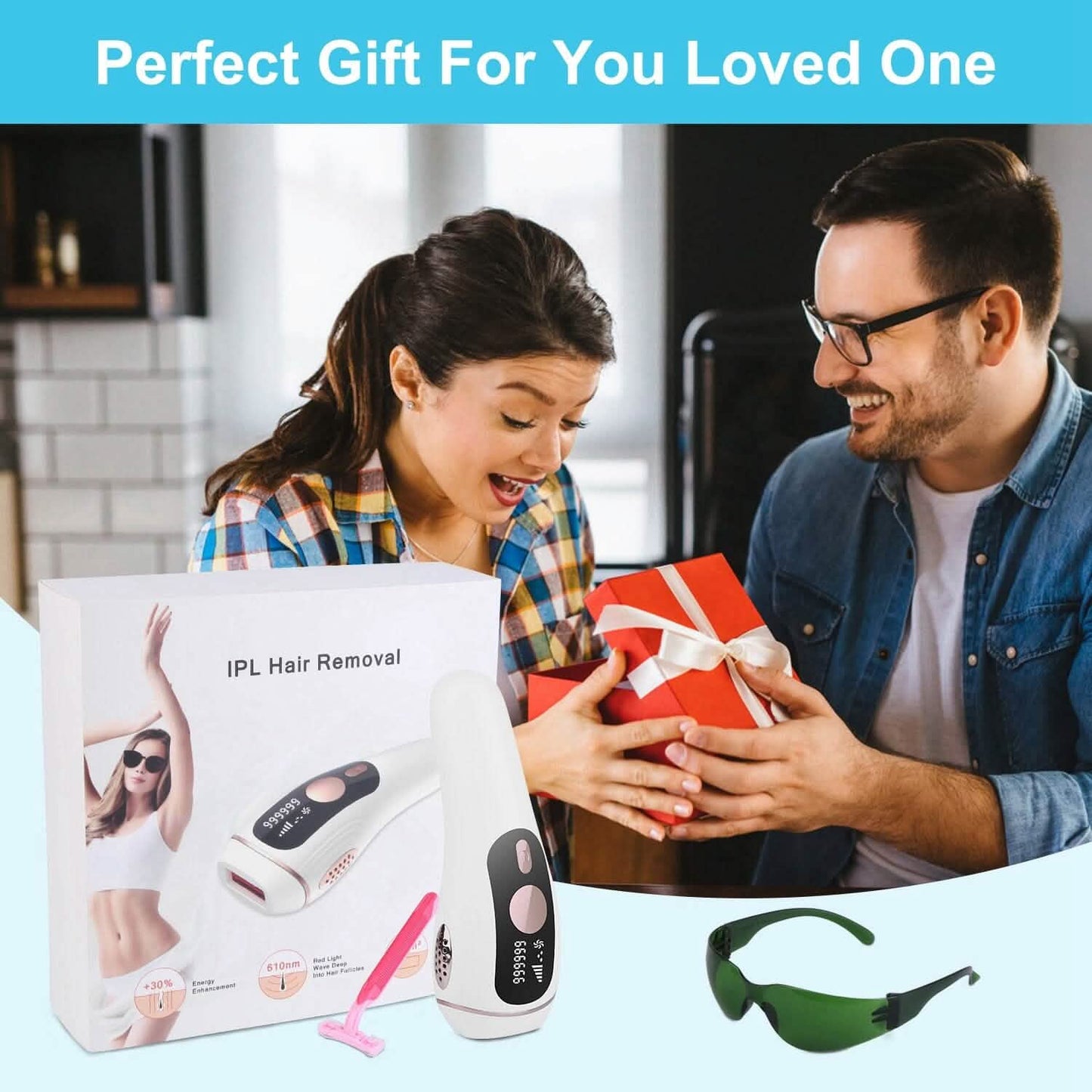 Laser Hair Removal Ice Cooling Permanent IPL DailySale