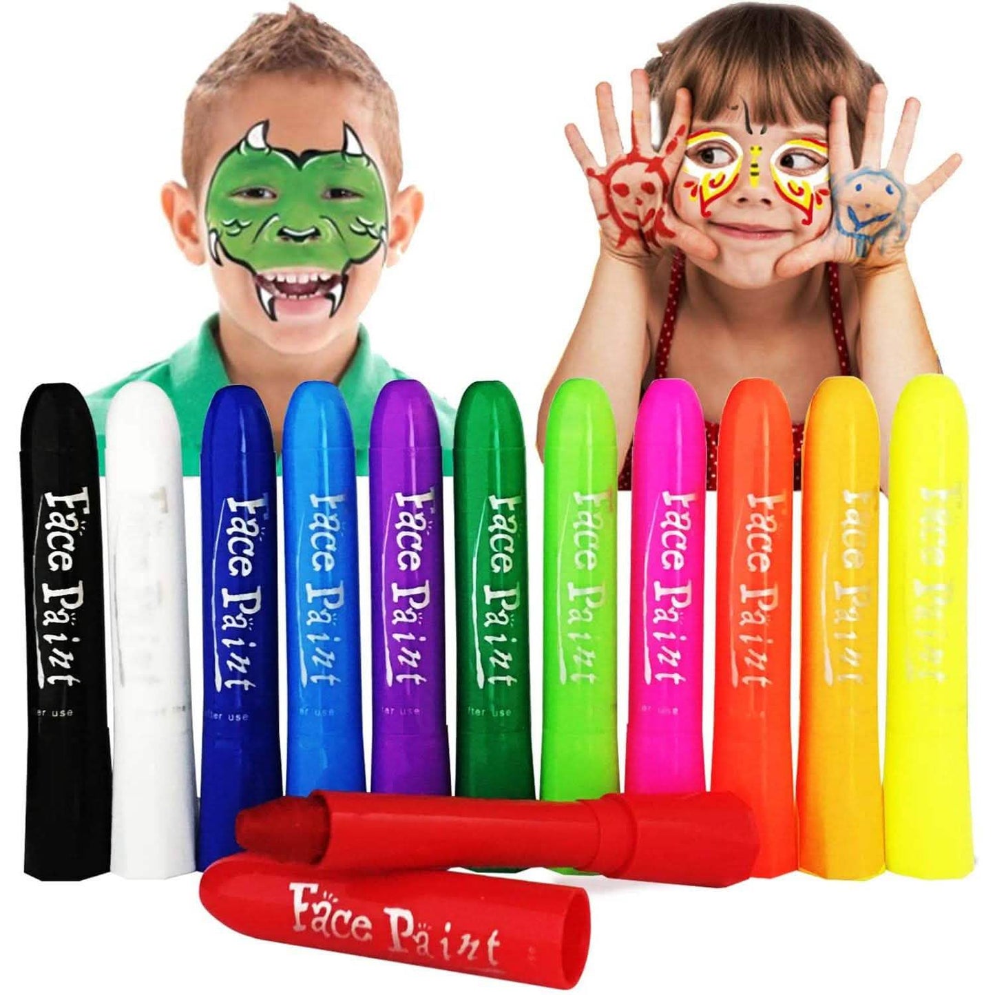 Lasten 12 Colors Face Paint Crayons DailySale
