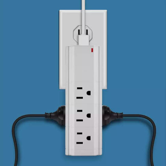 LAX Multi-Charging Tower Surge Protector 9 Outlet and 2 USB Ports DailySale