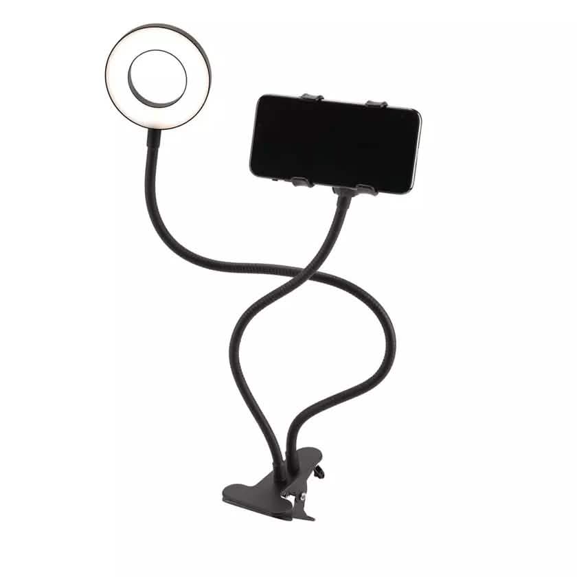LAX Selfie Ring LED Light Stand with Desk Clip DailySale