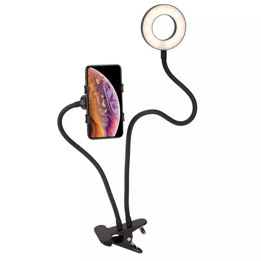 LAX Selfie Ring LED Light Stand with Desk Clip DailySale