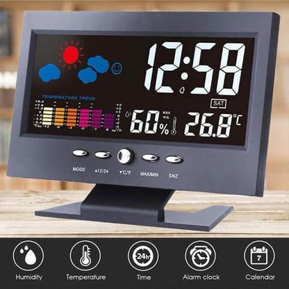 LCD Color Screen Digital Backlight Snooze Alarm Clock DailySale