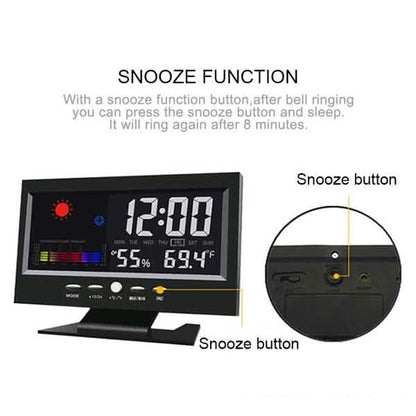 LCD Color Screen Digital Backlight Snooze Alarm Clock DailySale