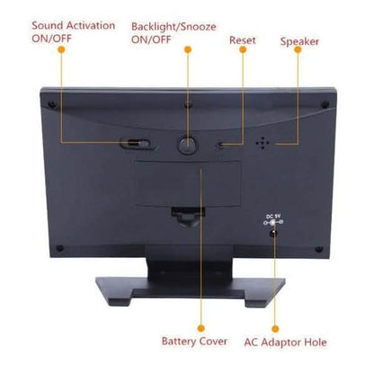 LCD Color Screen Digital Backlight Snooze Alarm Clock DailySale