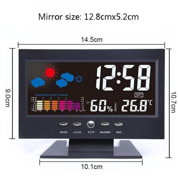 LCD Color Screen Digital Backlight Snooze Alarm Clock DailySale